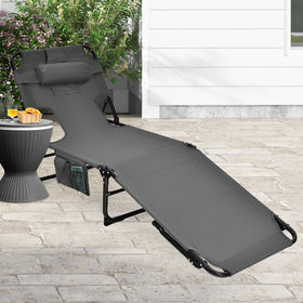 Goplus chair with removable pillow for head comfort.