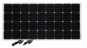 Go Power Overlander-E 200W installation diagram illustrating simple wiring with MC4 connectors.