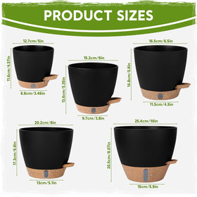 Goproauto five-inch pot ideal for compact succulents and herbs