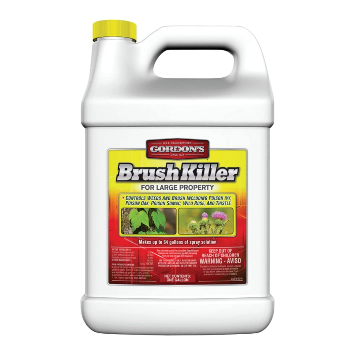 GORDON'S Brush Killer application along a property line for spot-treatment