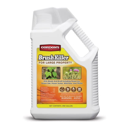 GORDON'S Brush Killer bottle targets large-property brush along fence lines