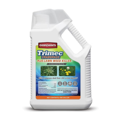 GORDON'S Trimec Crabgrass Plus image shows lawn weed killer concentrate for robust turf