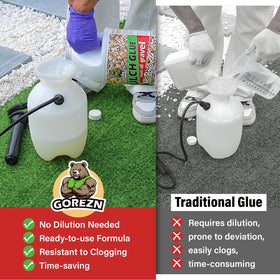 GoRezn pebble glue landscape bond secures stones for tidy paths