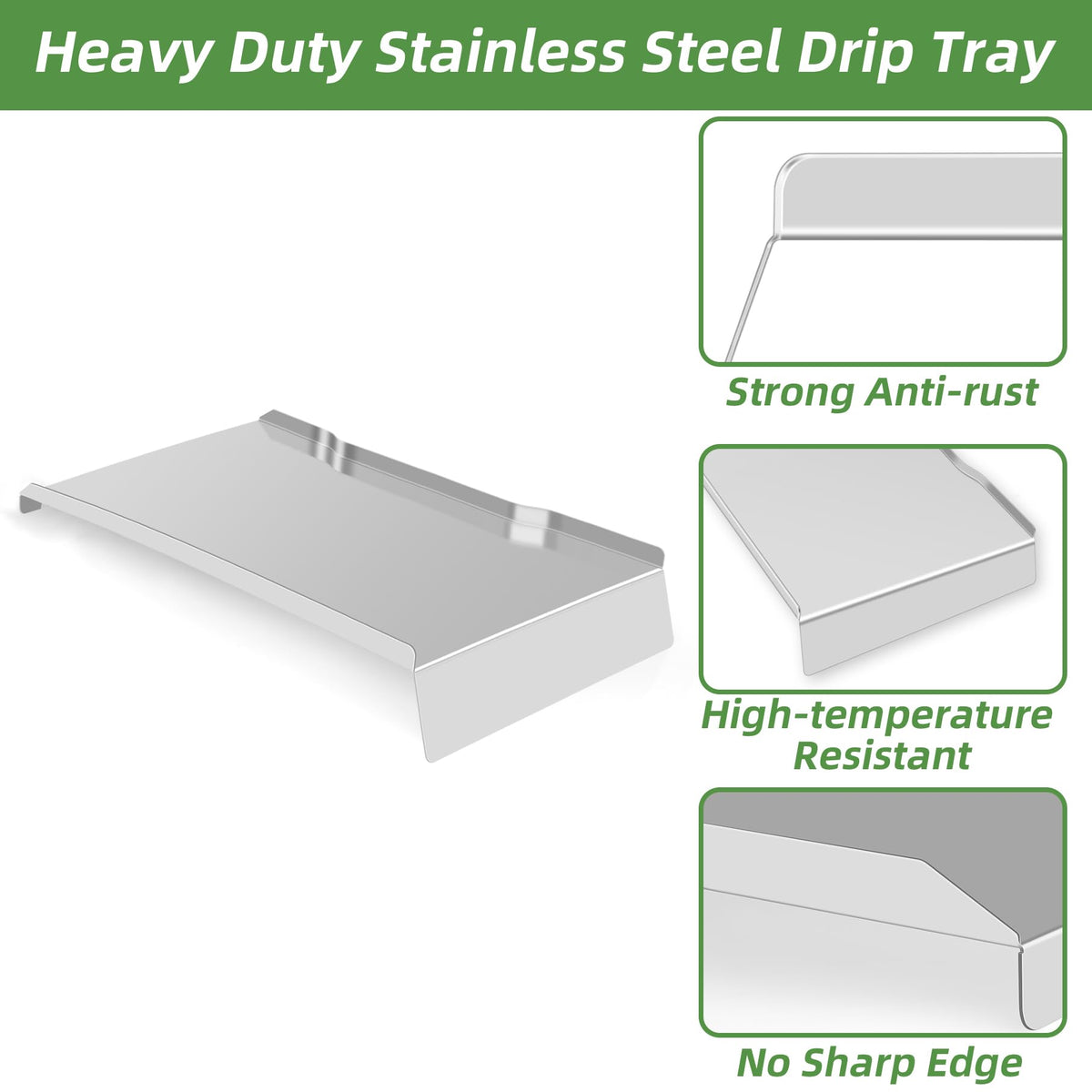 GORGERILA grease management tray keeps the grill cleaner between cooks.