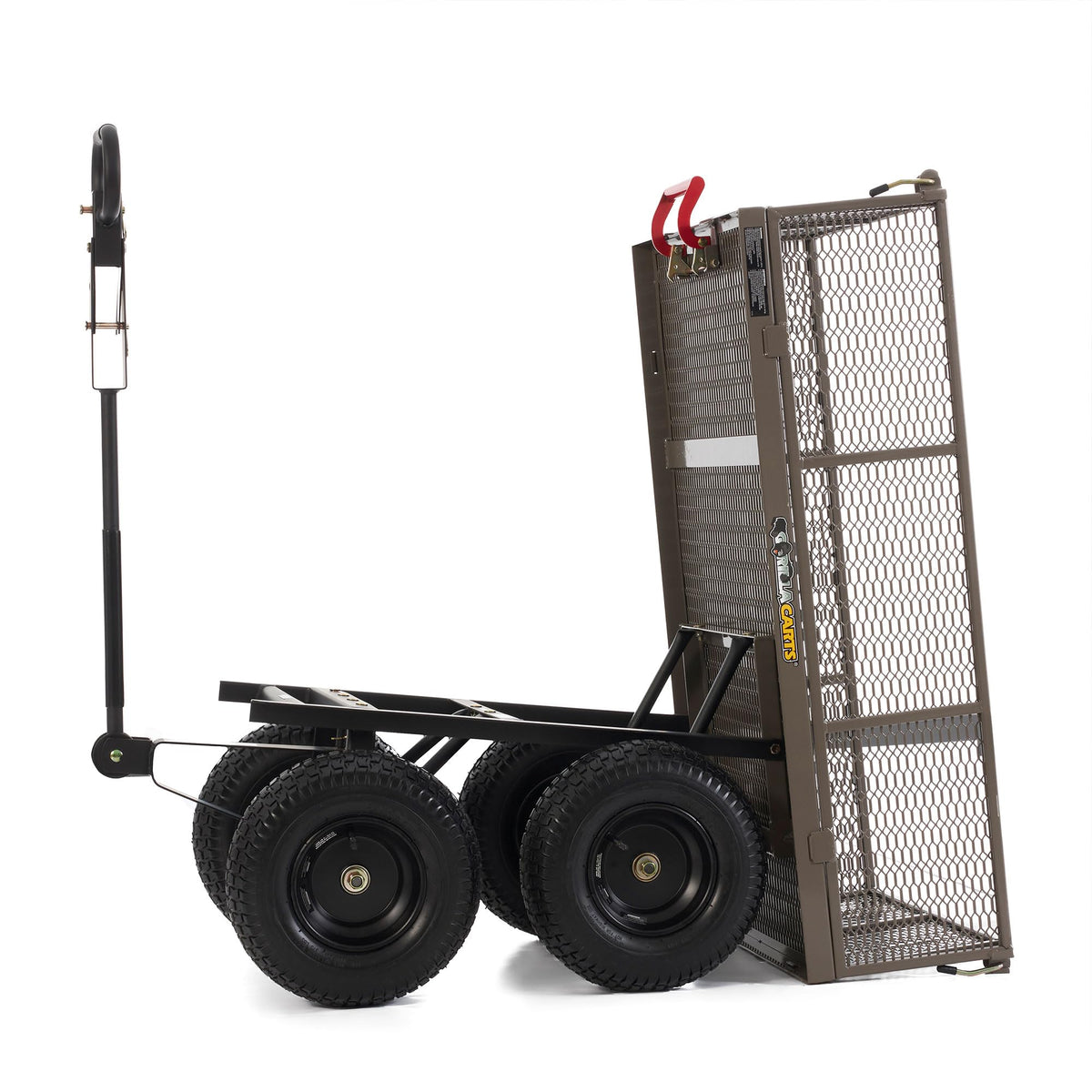 Gorilla Carts poly bed liner for quick cleanup after yard tasks