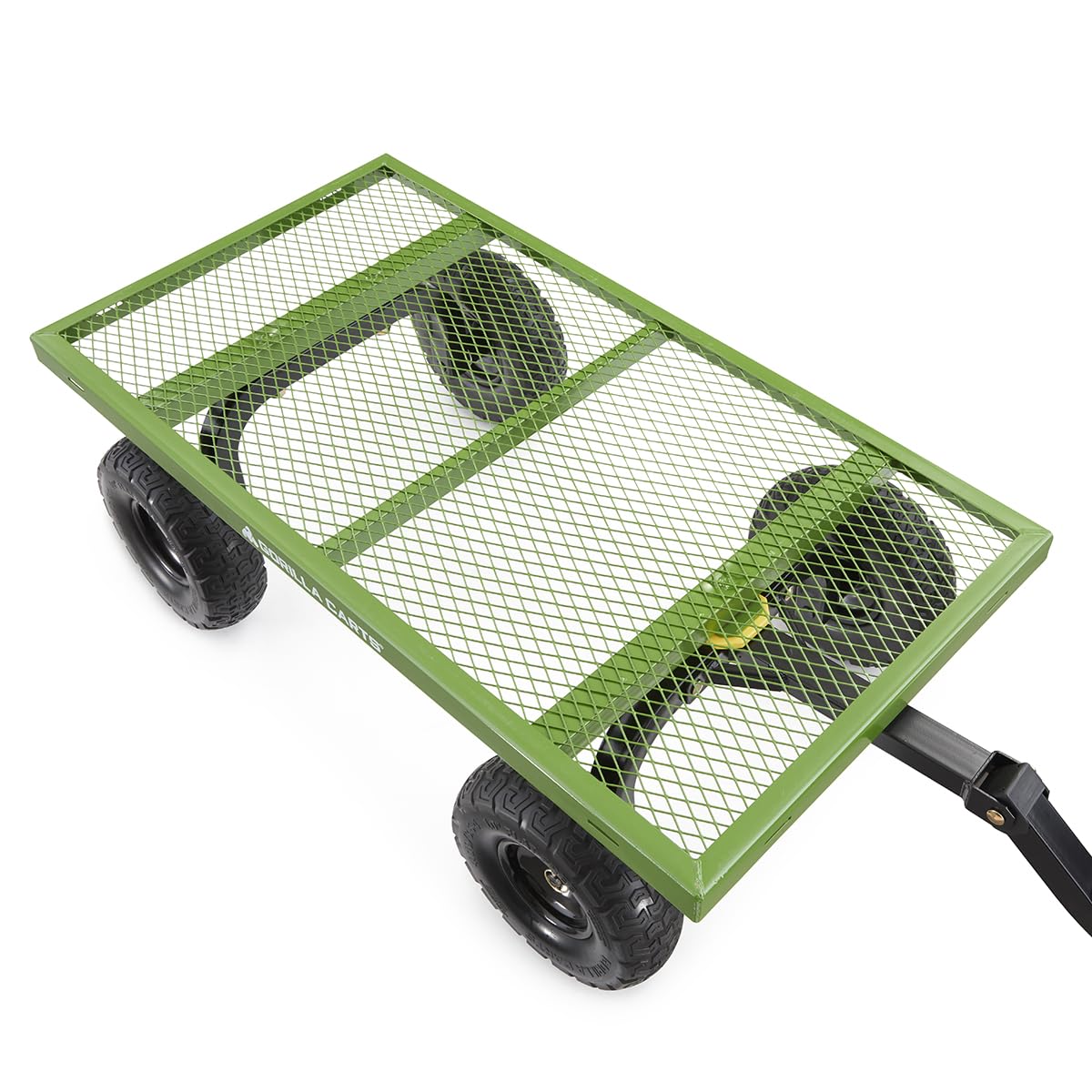 Gorilla Carts Quiet Ride design minimizes rattling during transport.