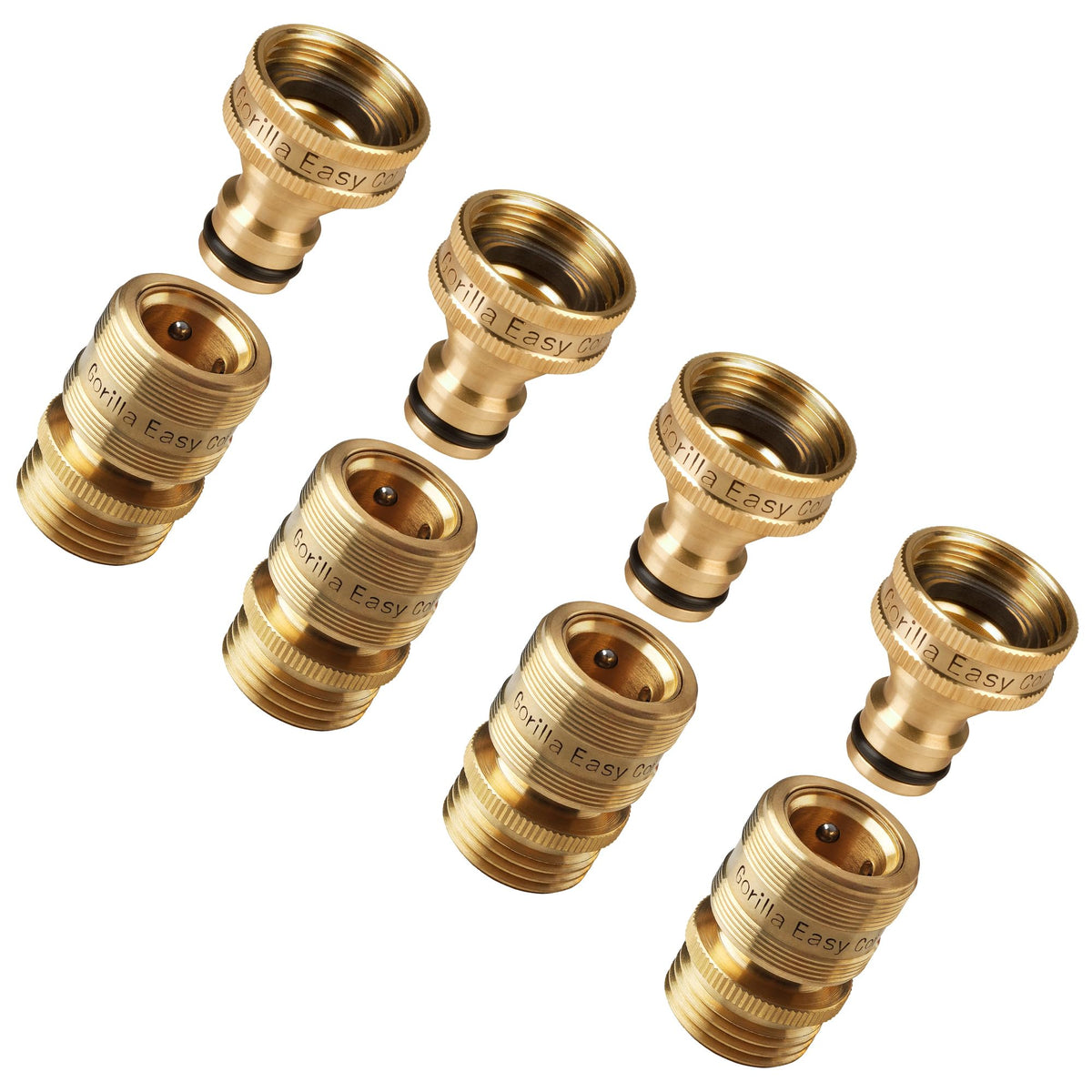 GORILLA EASY CONNECT durable locking connection guards against bumps during hose dragging.