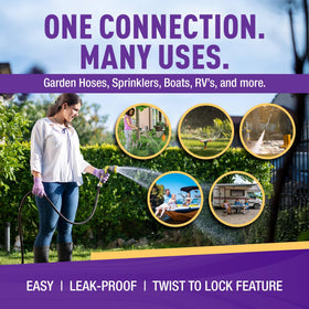 Gorilla Easy Connect leak-proof design suits indoor and outdoor use.