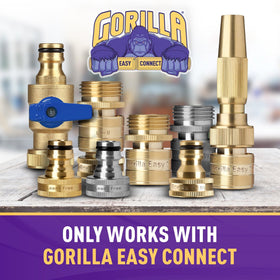 Gorilla Easy Connect one-handed operation helps users with limited mobility.