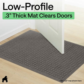 GORILLA GRIP 47x35 inch size covers a generous entry space