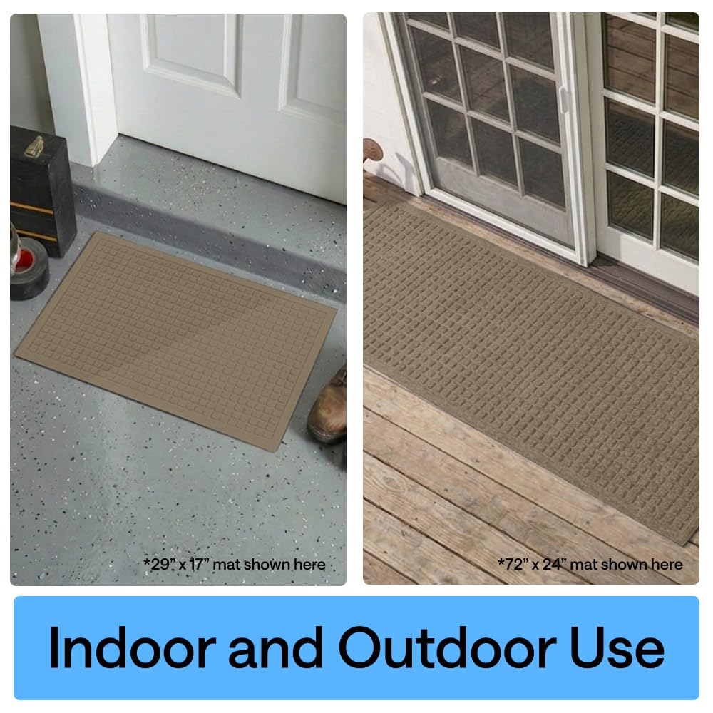 GORILLA GRIP 72x24 mat provides large entry protection.
