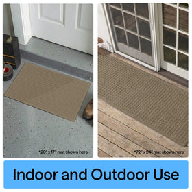 GORILLA GRIP 72x24 mat provides large entry protection.