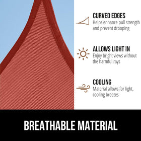 GORILLA GRIP breathable permeable fabric allows breezes and prevents pooling.