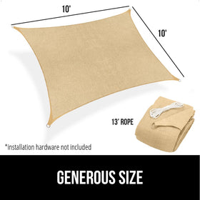 Gorilla Grip shade adapts to natural light for yard use.
