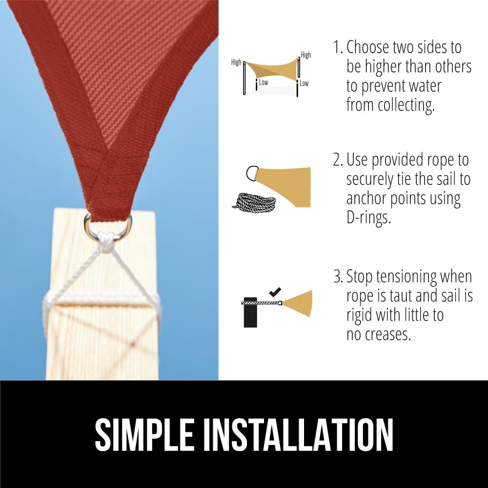 GORILLA GRIP easy installation with rope included for quick setup.