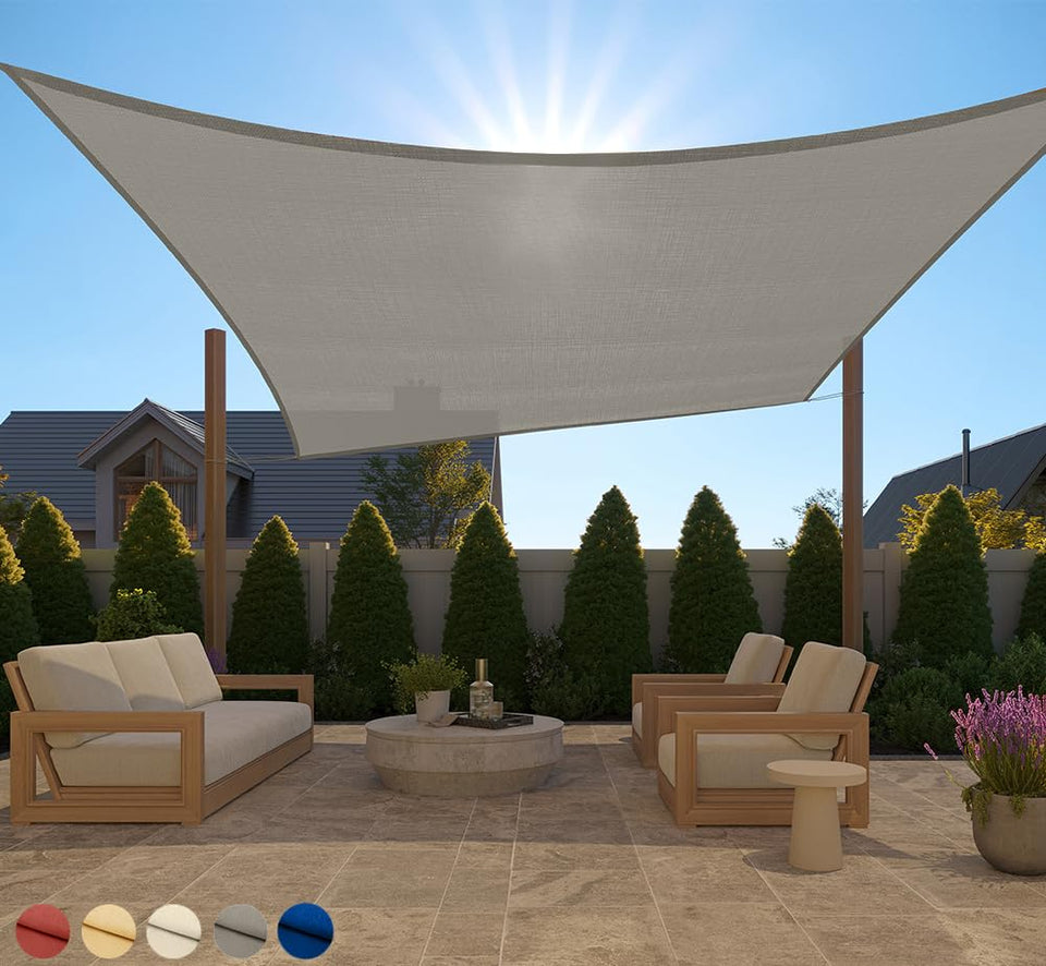 Gorilla Grip heavy-duty sun shade 10x13 blocks sun for a cooler patio.