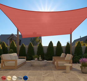 GORILLA GRIP heavy-duty sun shade 12x16 ft Terra canopy installed for patio shade and sun protection.