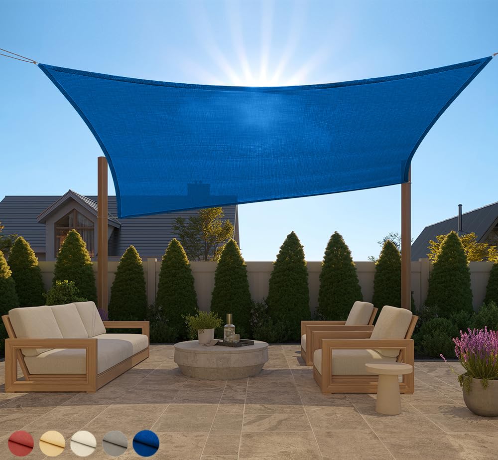 GORILLA GRIP sun shade 6x10 ft blue blocks sun with UV protection