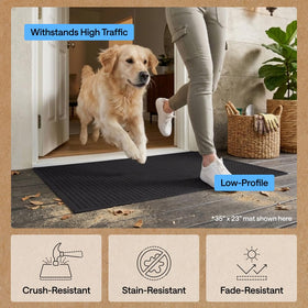 GORILLA GRIP mat built for high-traffic areas, inside or outside.