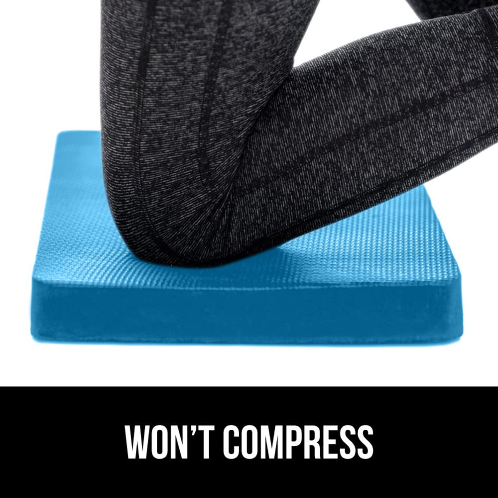 Gorilla Grip kneeling pad 17-5x11 inches blue offers ample knee coverage