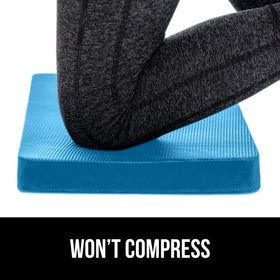 Gorilla Grip kneeling pad 17-5x11 inches blue offers ample knee coverage
