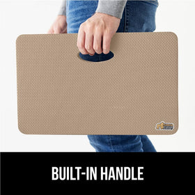 GORILLA GRIP kneeling pad beige durable construction withstands repeated use.