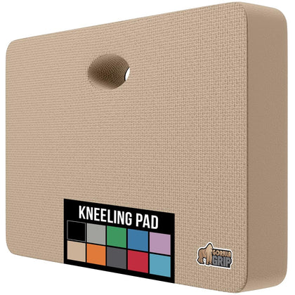 GORILLA GRIP kneeling pad with textured top for slip resistance during gardening.