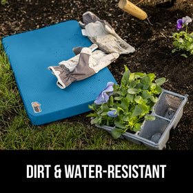 Gorilla Grip kneeling pad blue dirt and water resistant for outdoor tasks