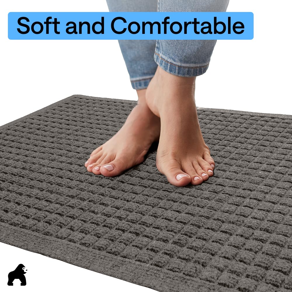 GORILLA GRIP Low-profile design stays out of the way for smooth door operation