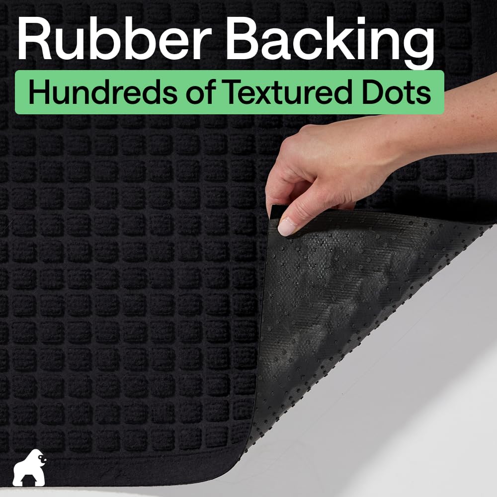 GORILLA GRIP low-profile 0.3-inch-thick mat fits under doors