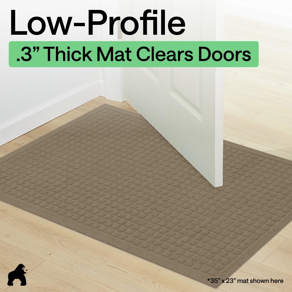GORILLA GRIP indoor-outdoor versatility for covered porches or foyers.