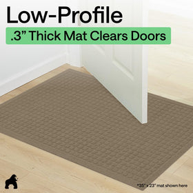 GORILLA GRIP indoor-outdoor versatility for covered porches or foyers.