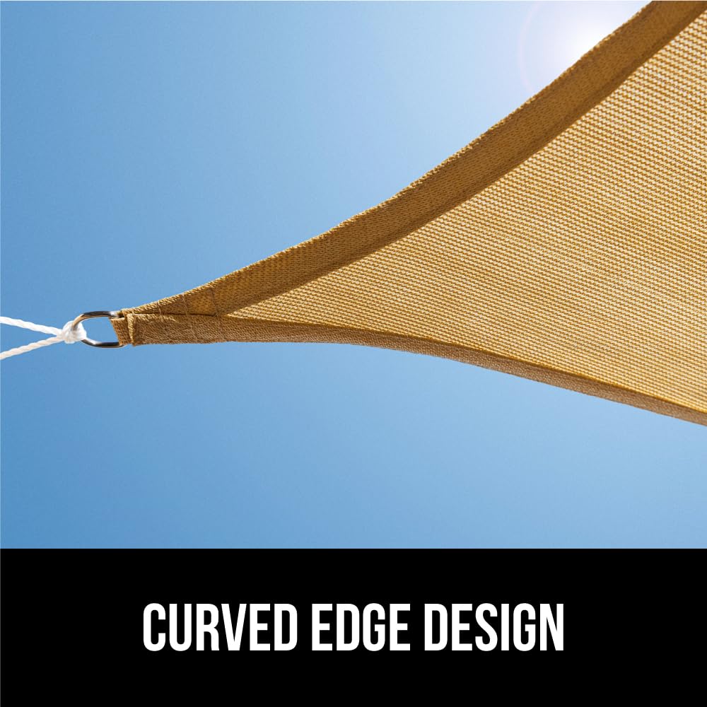 Gorilla Grip canopy over patio creates a comfortable outdoor space.