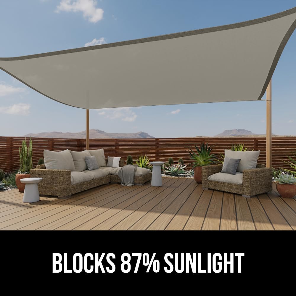 Gorilla Grip rust-resistant D rings provide durable hanging points.