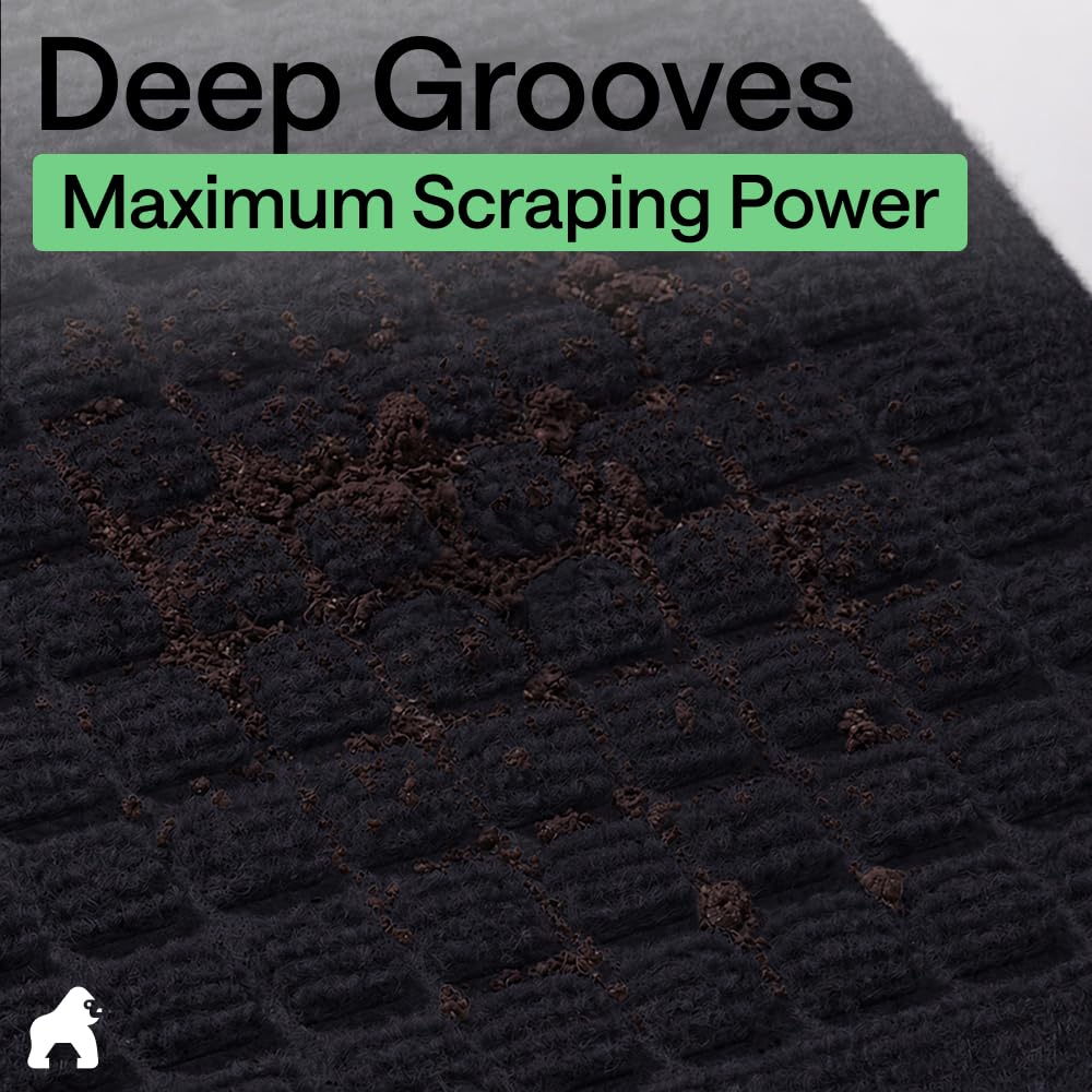 GORILLA GRIP mat resists stains and fading for long-lasting color