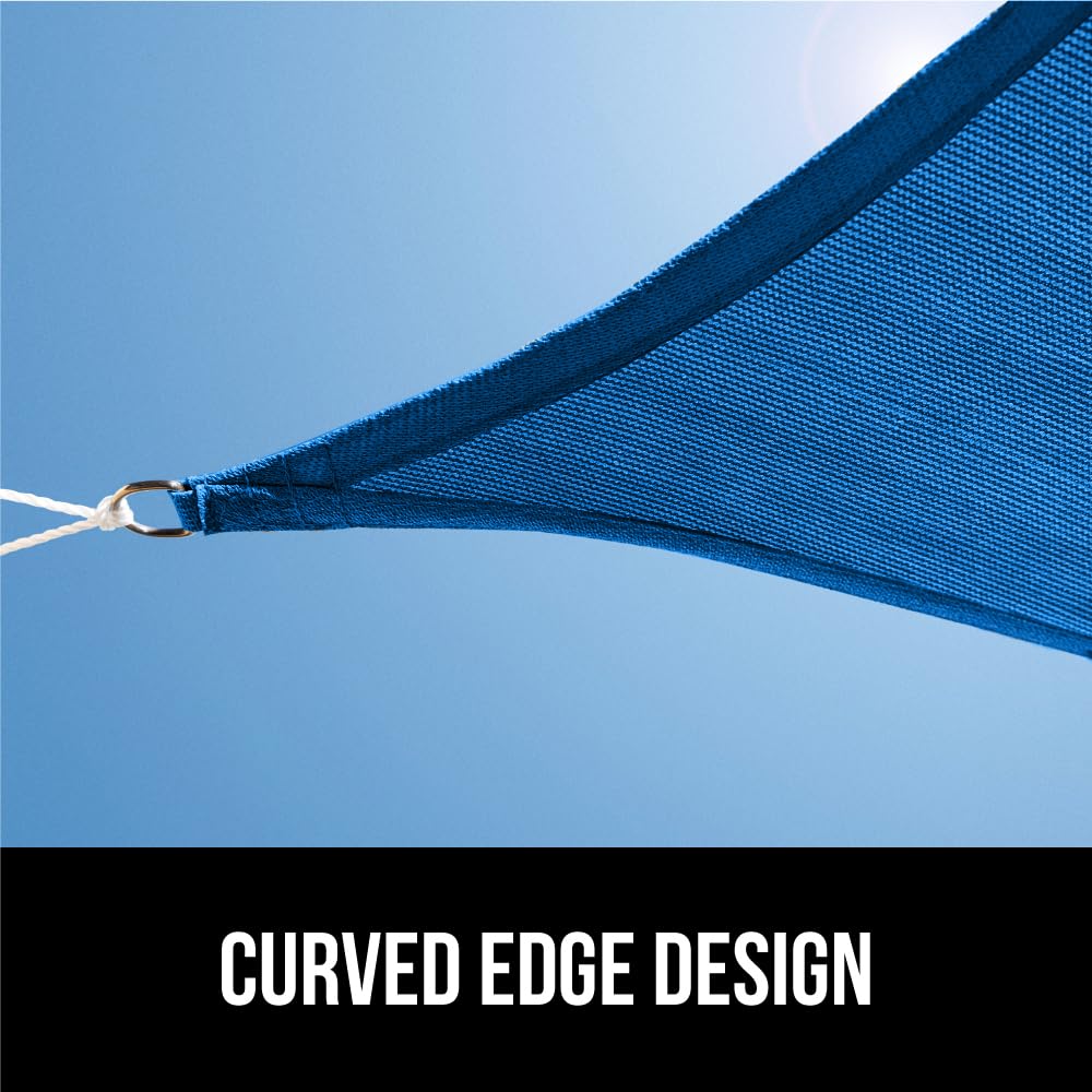 GORILLA GRIP blue shade sail for deck or garden spaces
