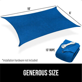 GORILLA GRIP blue sun shade by poolside improves comfort