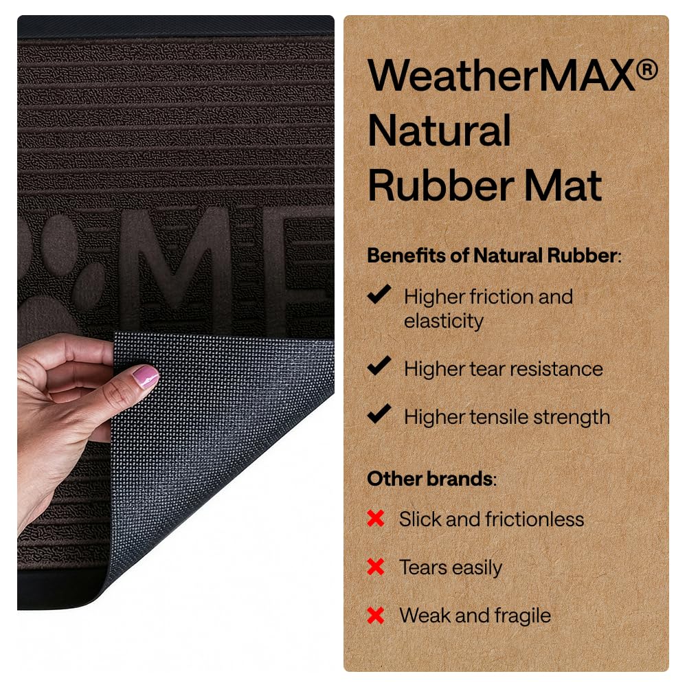 GORILLA GRIP WeatherMAX all-season mat handles rain and mud