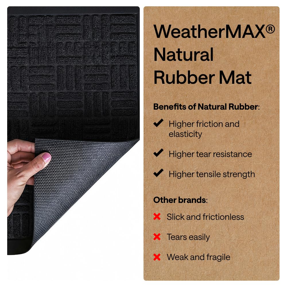 GORILLA GRIP WeatherMAX 58x34 inches covers large entryways for placement