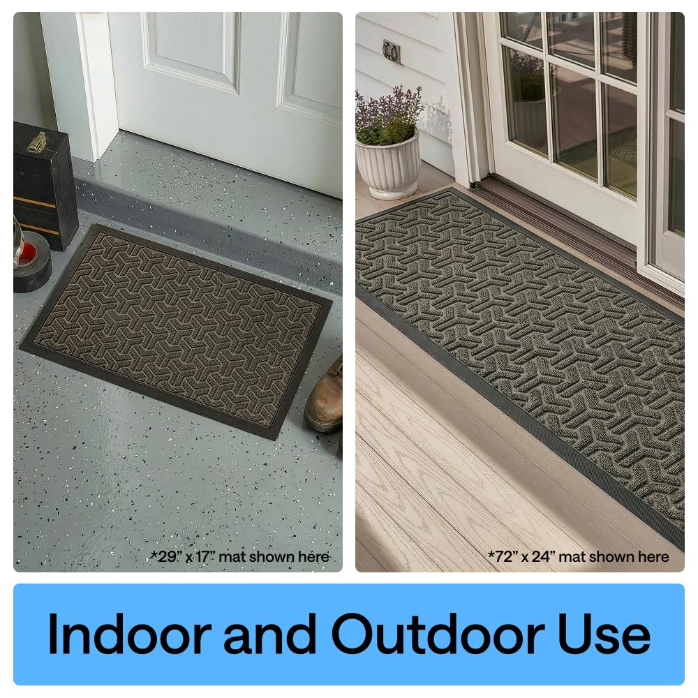 GORILLA GRIP WeatherMax doormat climate-certified with responsible materials for sustainable use.