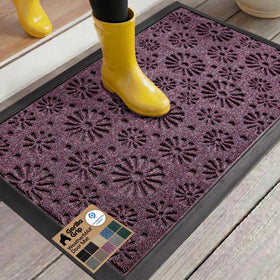 GORILLA GRIP WeatherMAX doormat close-up texture for dirt capture.