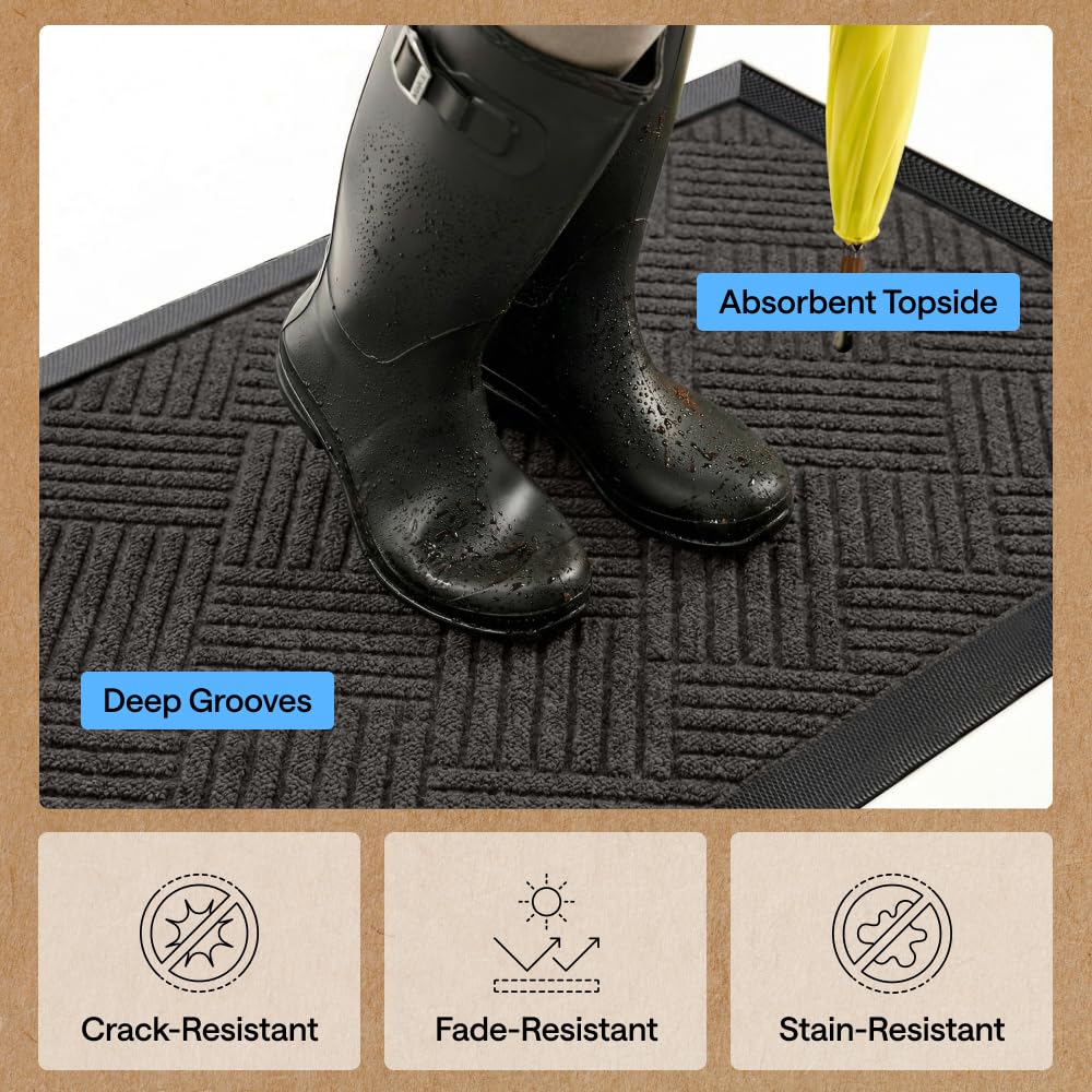 Gorilla Grip WeatherMAX top texture traps mud and moisture