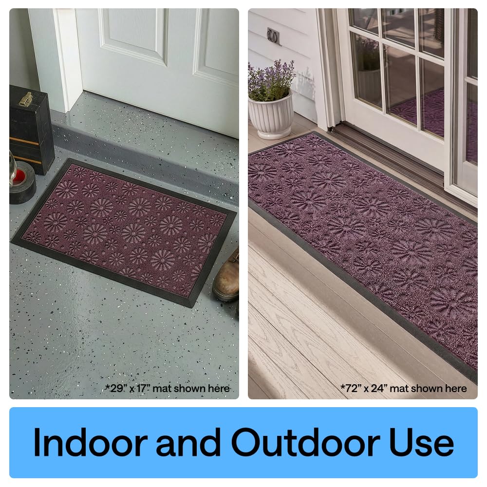 GORILLA GRIP WeatherMAX doormat easy-clean surface simplifies maintenance.
