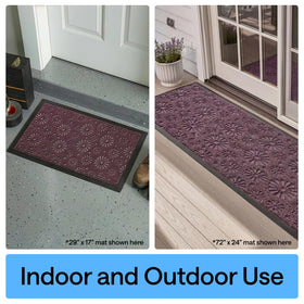 GORILLA GRIP WeatherMAX doormat easy-clean surface simplifies maintenance.
