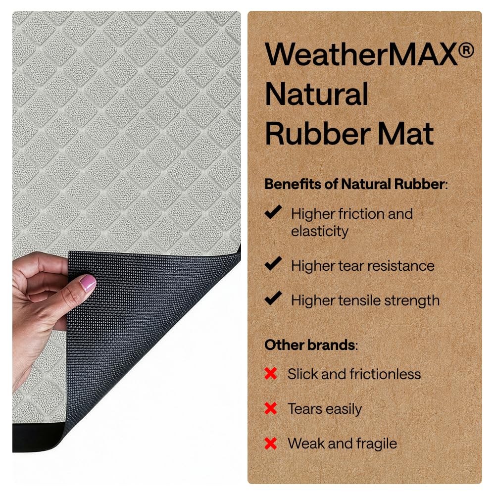 GORILLA GRIP WeatherMAX doormat ideal for high-traffic entrances.
