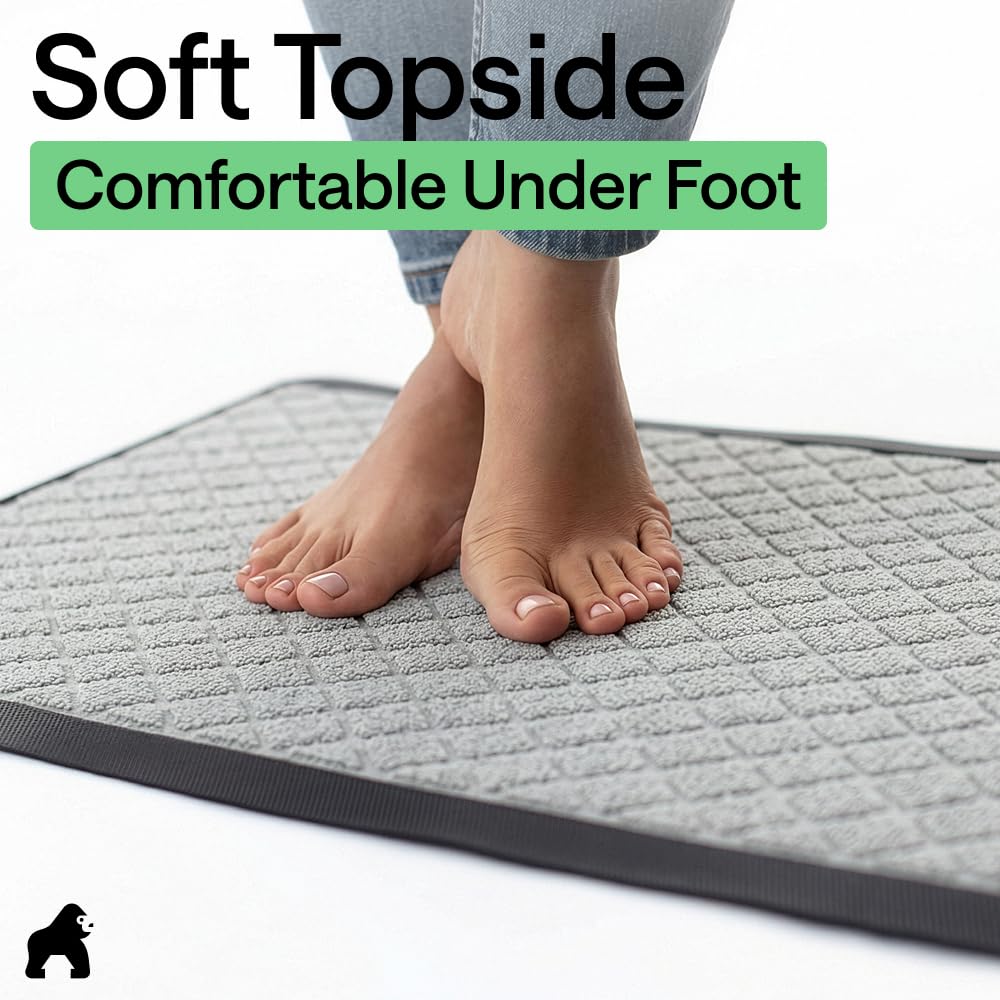 GORILLA GRIP WeatherMAX doormat suitable for indoor and outdoor use.