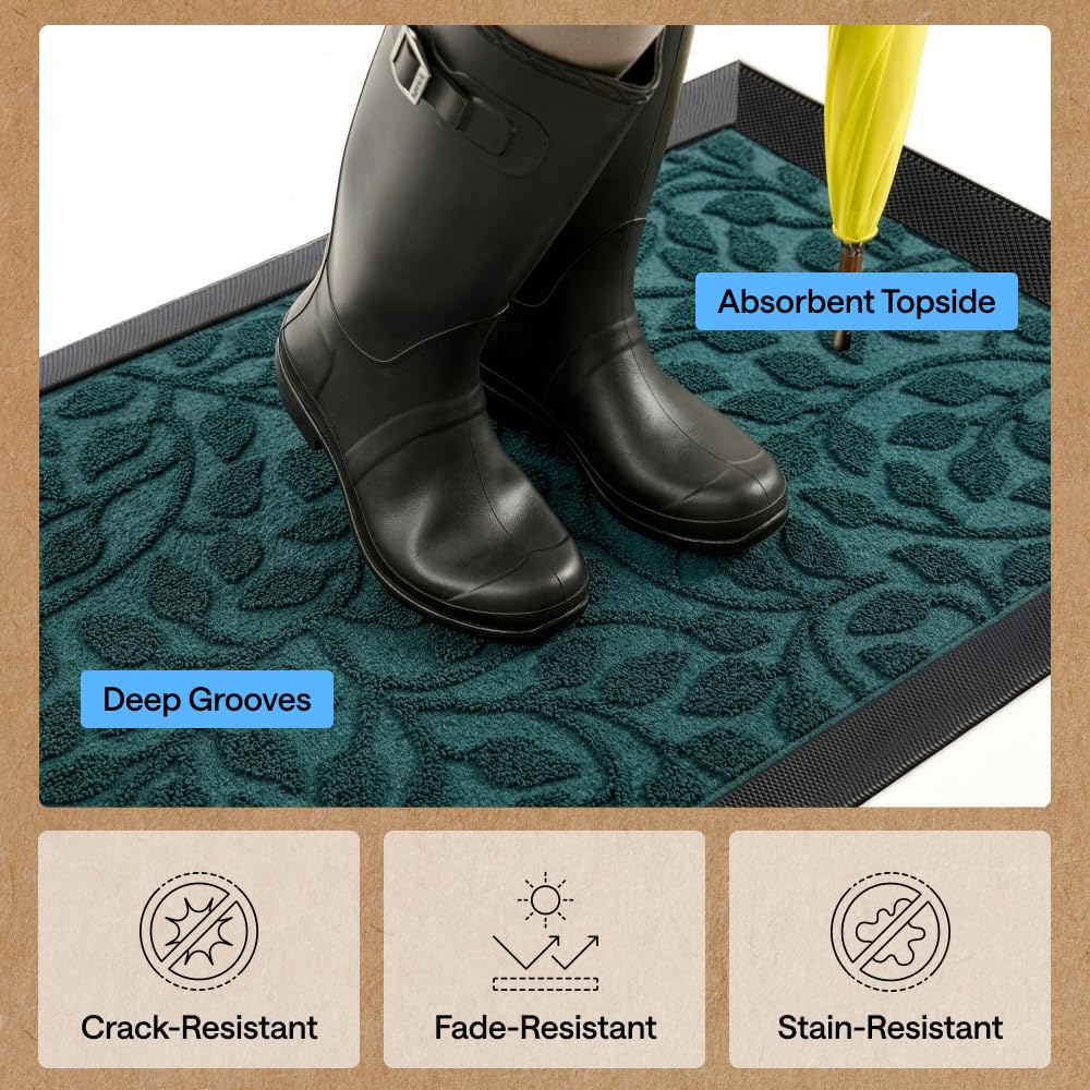 Gorilla Grip WeatherMAX low-profile mat that doors glide over easily.