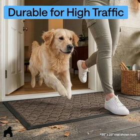 Gorilla Grip WeatherMAX doormat low-profile design enables smooth door clearance