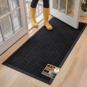 GORILLA GRIP WeatherMAX Midnight Maze close-up shows durable texture that traps dirt and moisture