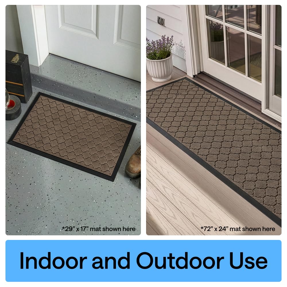 Gorilla Grip WeatherMAX doormat stain fade resistant topside for long-lasting looks
